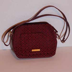 Tommy Hilfiger Jacquard red purse NWOT